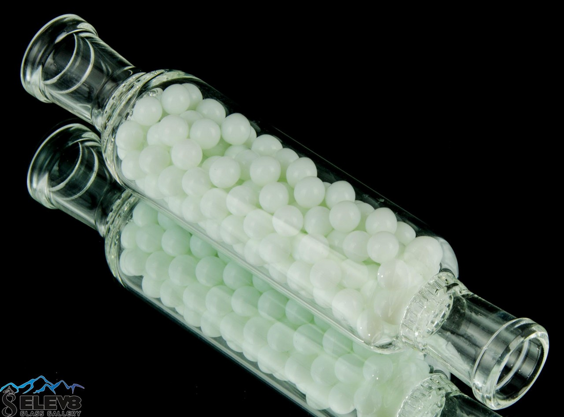 White - All-Glass Vapor Tamer Cooling Device
