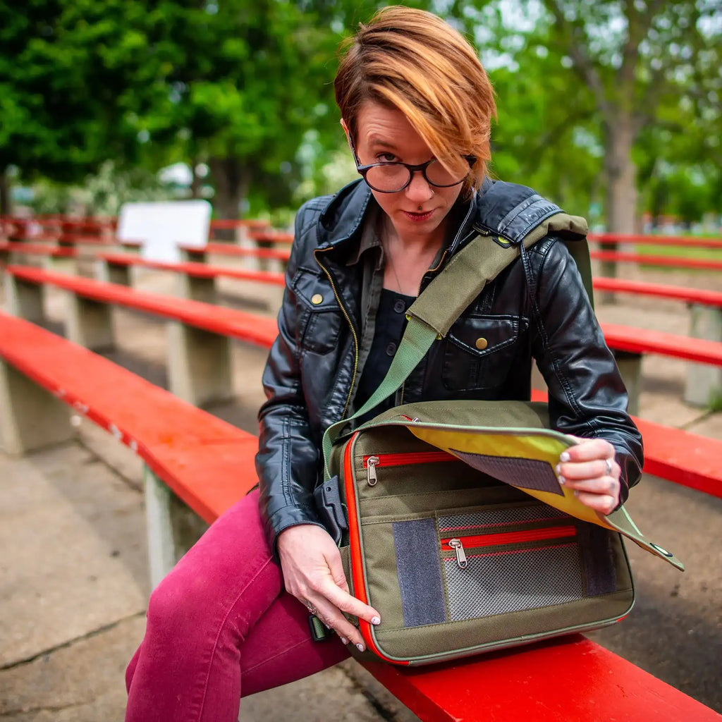 Green - The RiNo Smell-Proof Messenger Bag