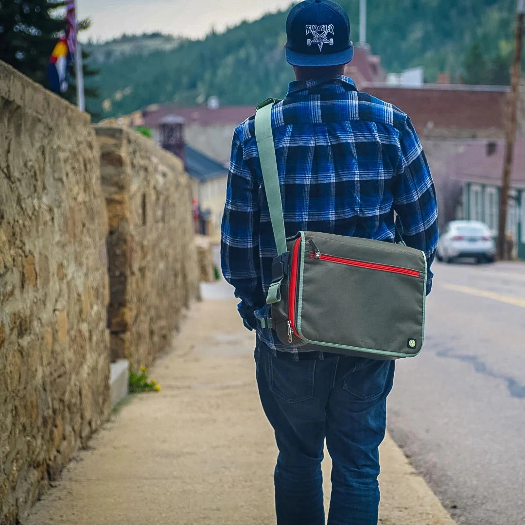 Green - The RiNo Smell-Proof Messenger Bag